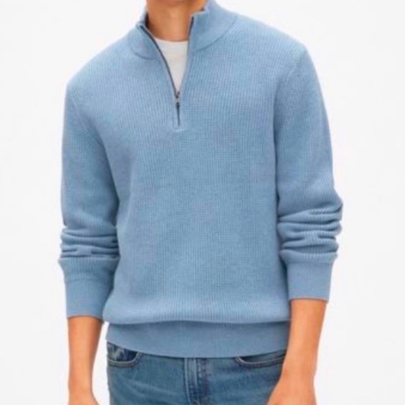 Gap Men's Half-Zip Sweatshirt - Picture 1 of 7
